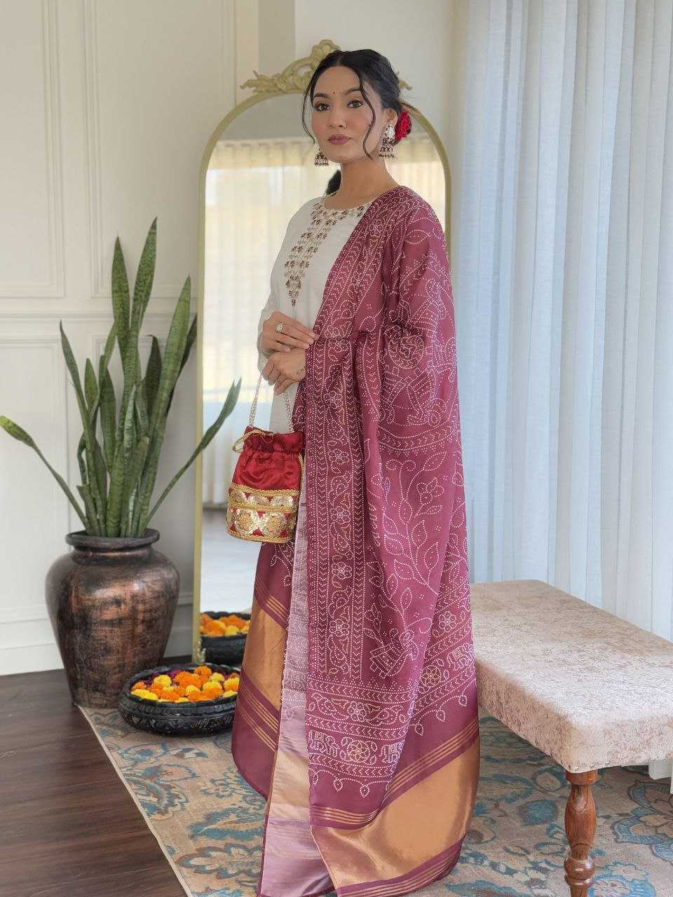 Ynf Viscose Chanderi KESH529 MANVI Suits & Dresses Wedding Collections Festive Collections Wholesale Embroidery Suits Chanderi Suit Wedding Outfits Manufacturer