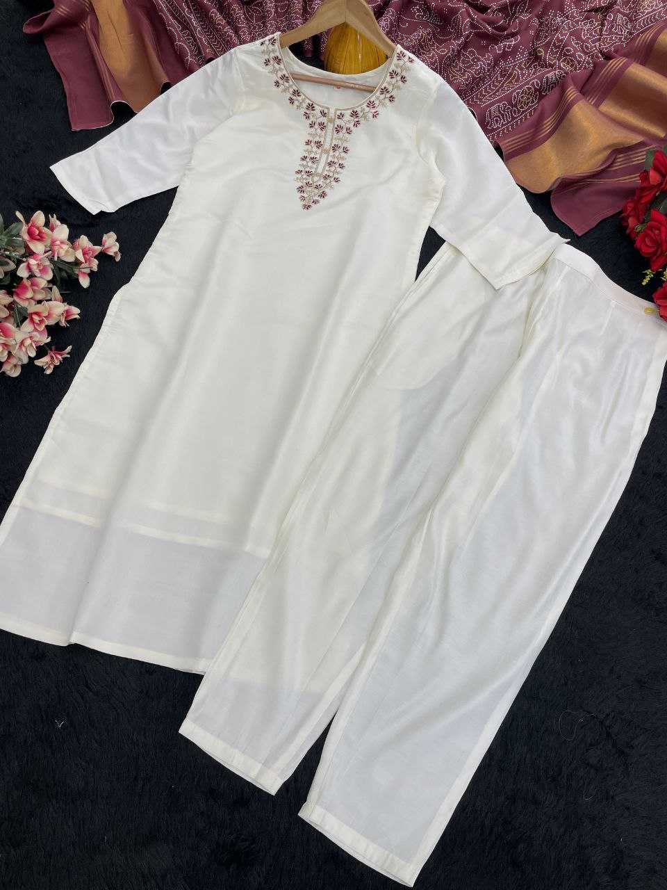 Ynf Viscose Chanderi KESH529 MANVI Suits & Dresses Wedding Collections Festive Collections Wholesale Embroidery Suits Chanderi Suit Wedding Outfits Manufacturer