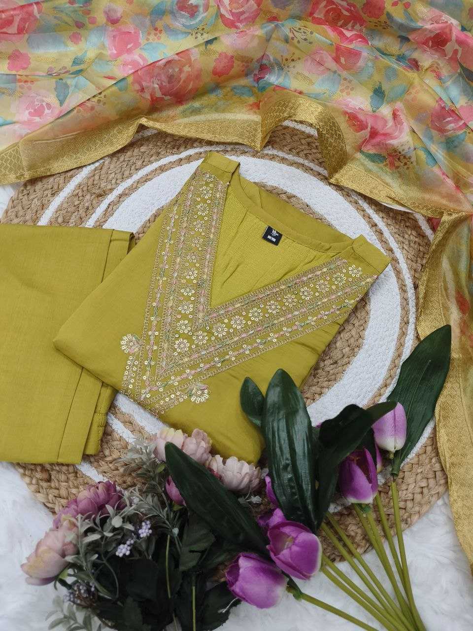 Ynf Viscose Chanderi KESH529 PALLAVI Suits & Dresses Wedding Collections Festive Collections Wholesale Embroidery Suits Chanderi Suit Wedding Outfits Manufacturer