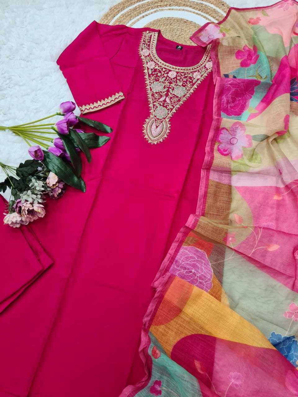 Ynf Viscose Chanderi KESH529 REVA Suits & Dresses Wedding Collections Festive Collections Wholesale Embroidery Suits Chanderi Suit Designer Suits Manufacturer