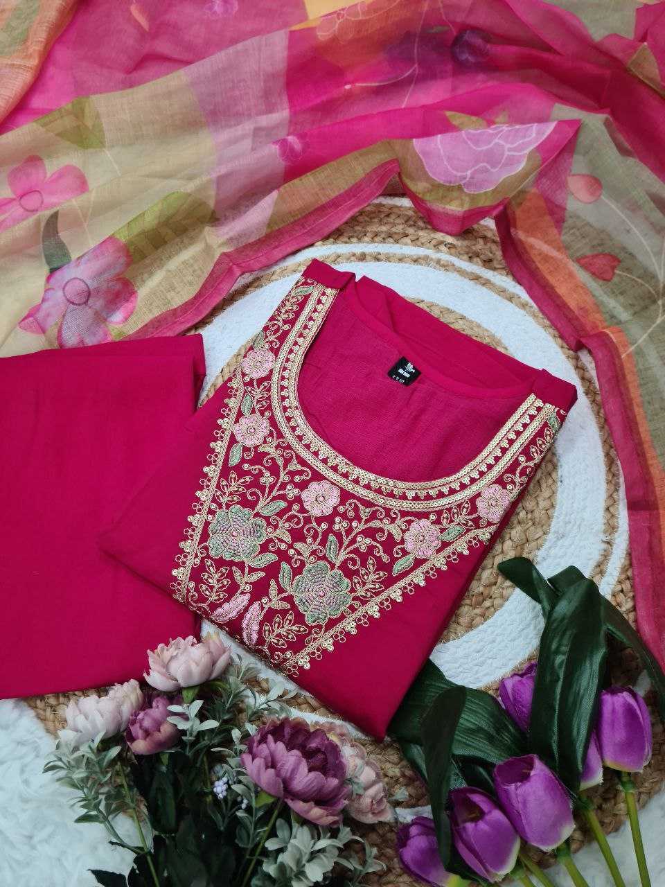 Ynf Viscose Chanderi KESH529 REVA Suits & Dresses Wedding Collections Festive Collections Wholesale Embroidery Suits Chanderi Suit Designer Suits Manufacturer