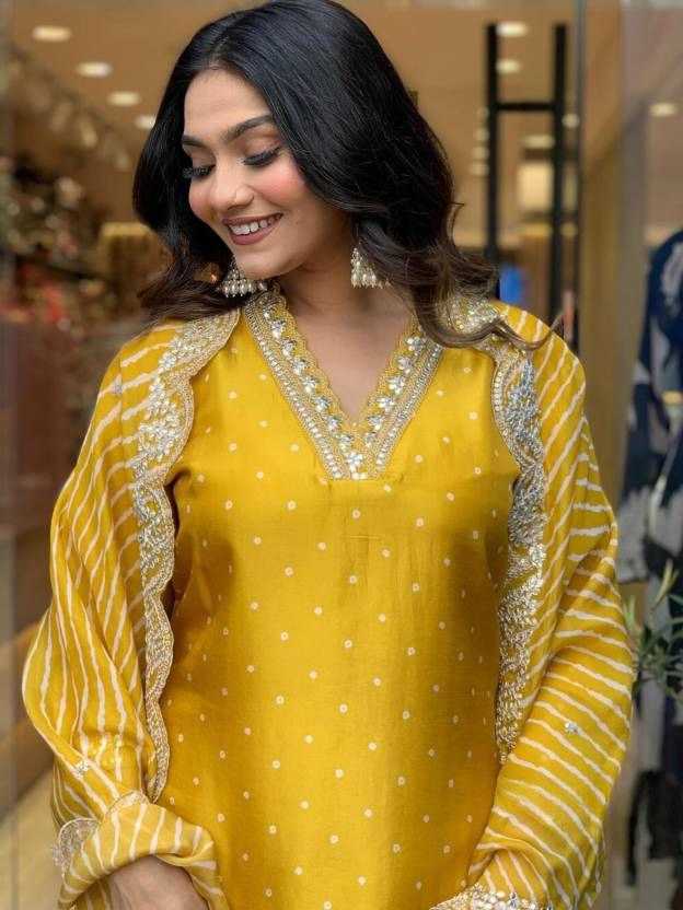 Ynf Viscose Chanderi RIN193 ONAM Kurti Festive Collections Wholesale Designer Kurtis Onam Collections Manufacturer