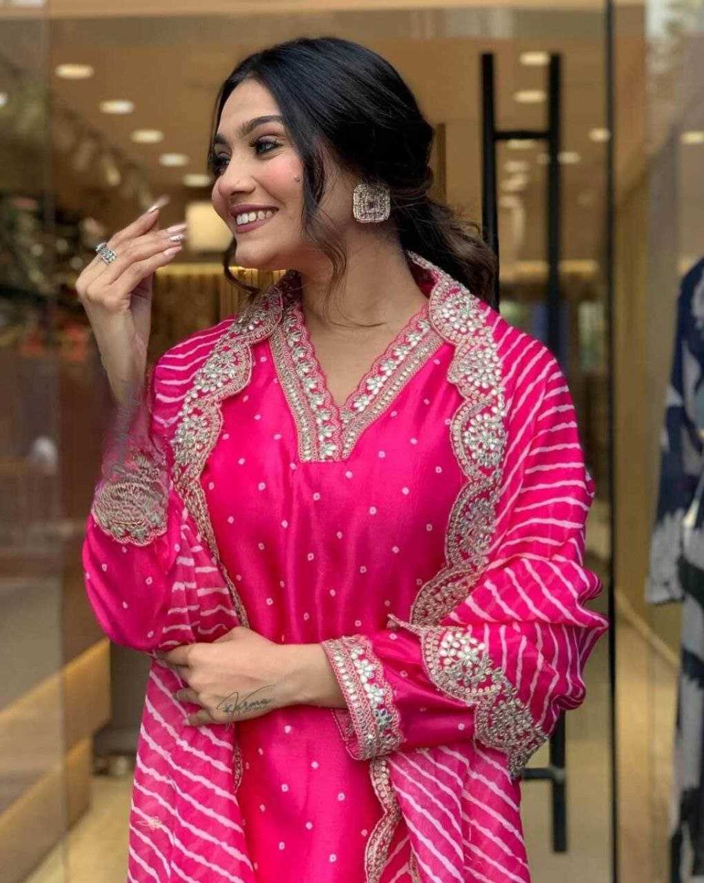 Ynf Viscose Chanderi RIN193 ONAM Kurti Festive Collections Wholesale Designer Kurtis Onam Collections Manufacturer