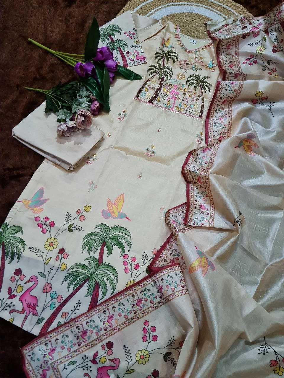 Ynf Viscose KESH529 25 Suits & Dresses Wholesale Ladies Suits Embroidery Suits Casual Dresses Manufacturer
