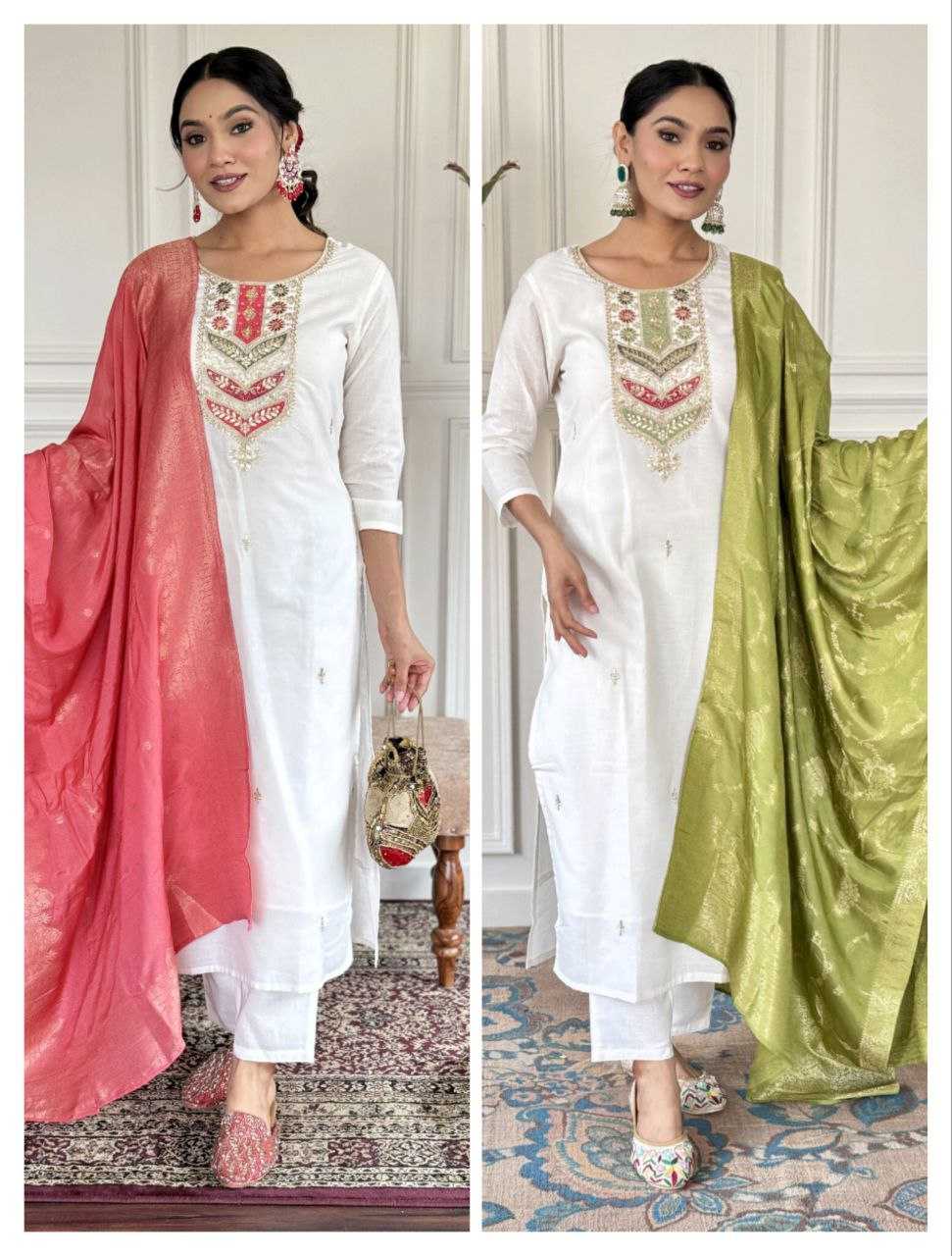 Ynf Viscose KESH529 585 Suits & Dresses Festive Collections Wholesale Ladies Suits Embroidery Suits Party wear suits Rakhi Collections Manufacturer