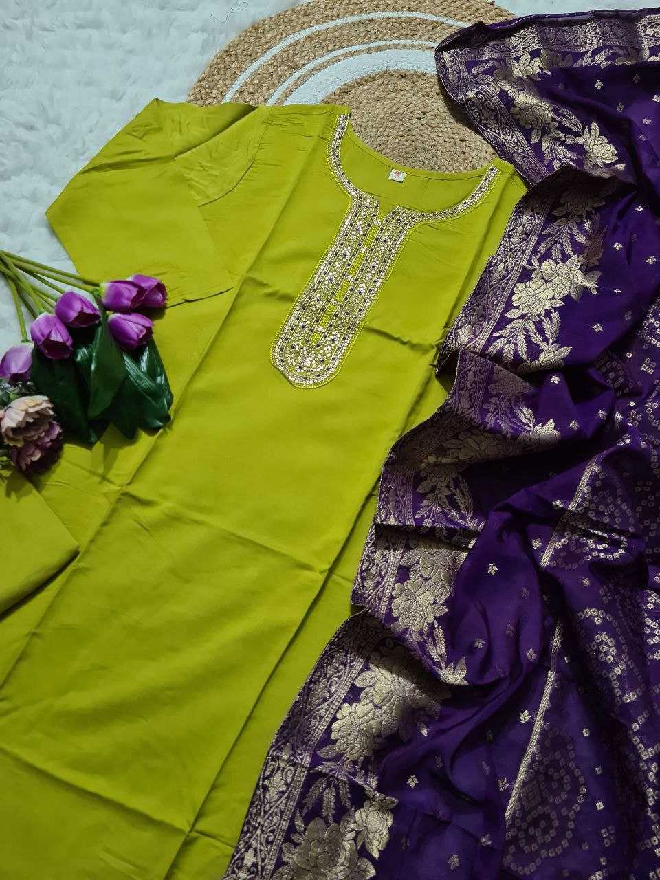 Ynf Viscose KESH529 MISHVA Suits & Dresses Wholesale Ladies Suits Embroidery Suits Chanderi Suit Manufacturer