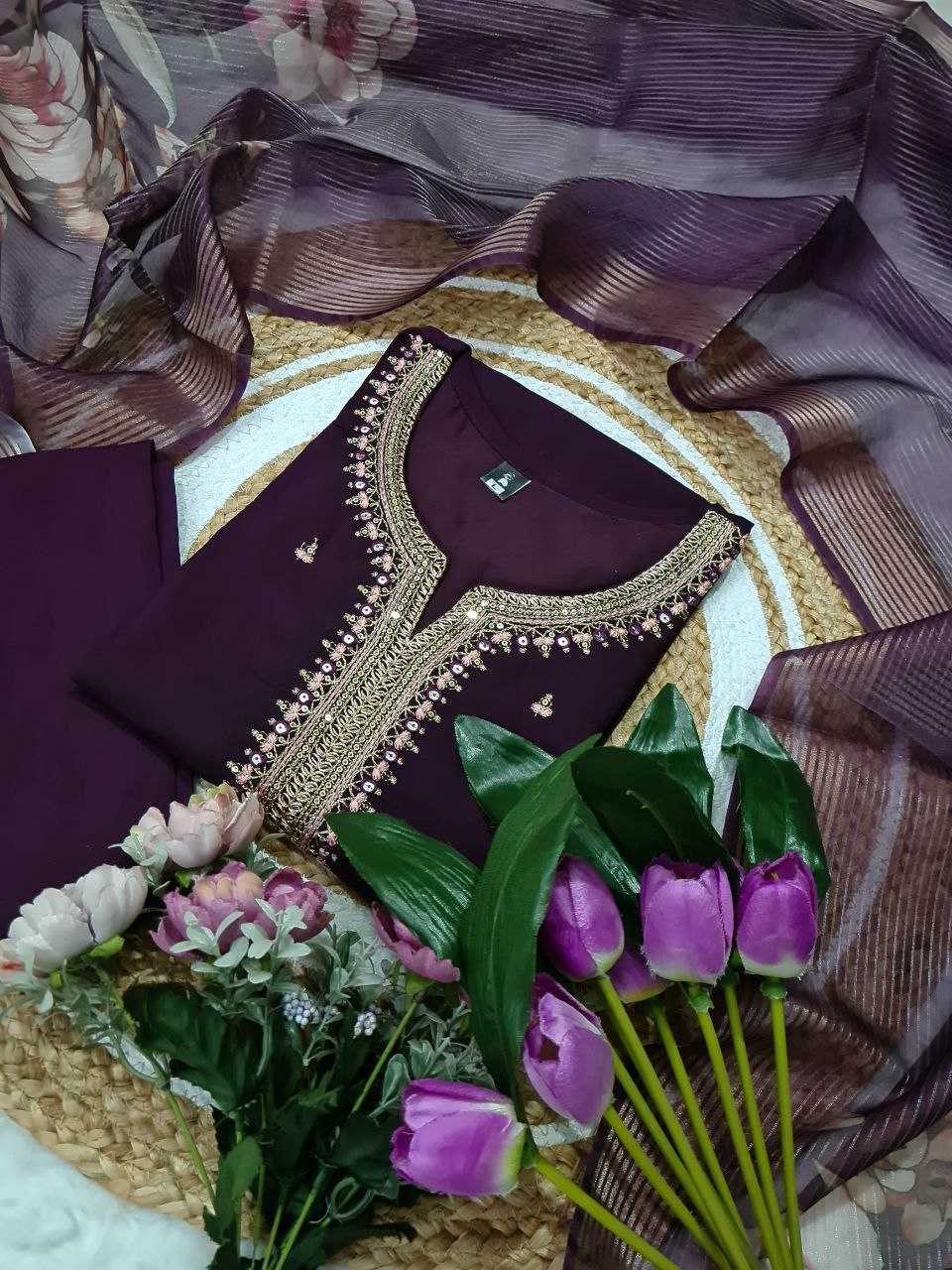 Ynf Viscose KESH529 MONIKA 2 Suits & Dresses Wholesale Ladies Suits Embroidery Suits Party wear suits Chanderi Suit Manufacturer