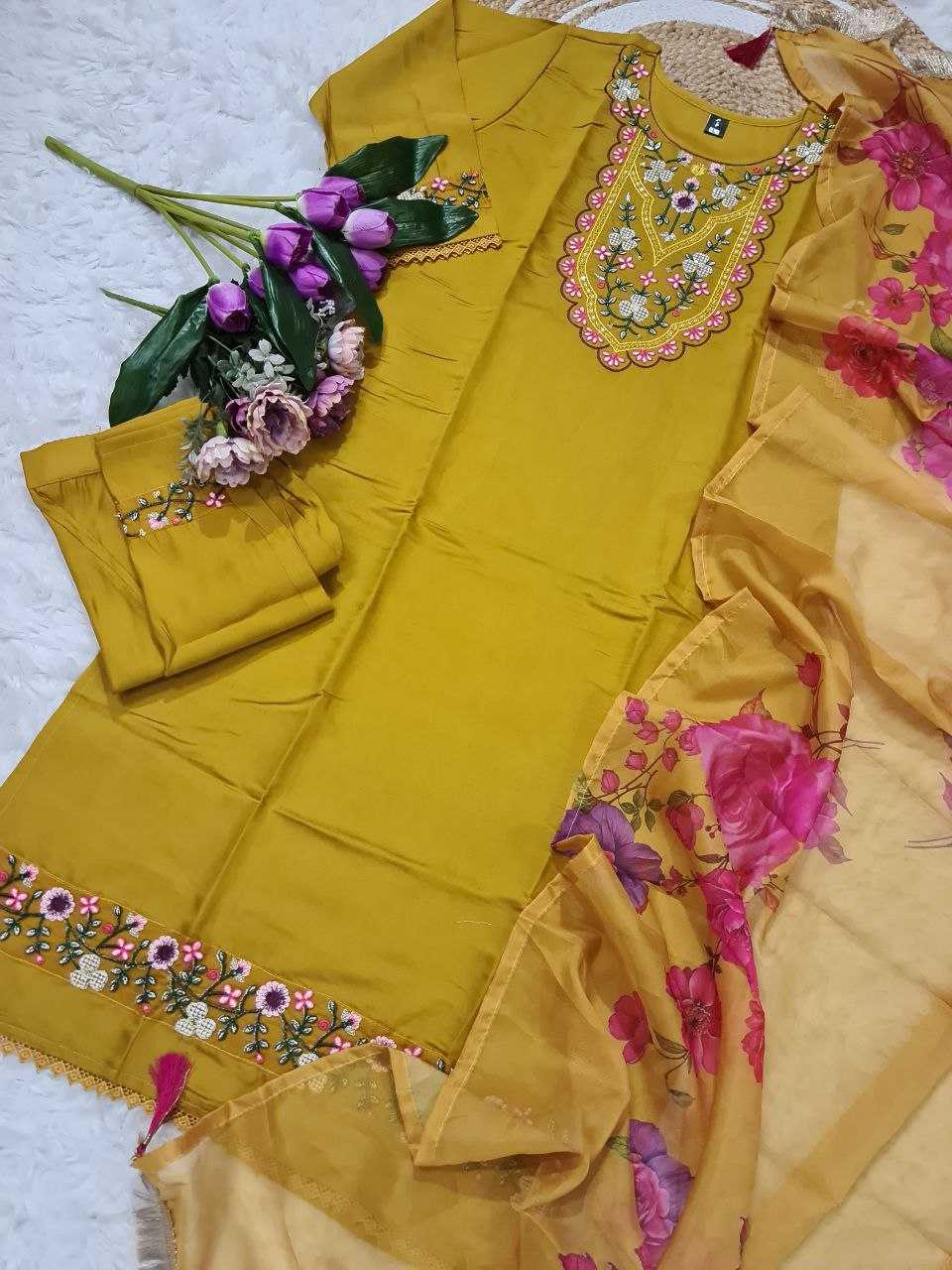 Ynf Viscose KESH529 PIHU Suits & Dresses Wholesale Ladies Suits Embroidery Suits Party wear suits Chanderi Suit Manufacturer