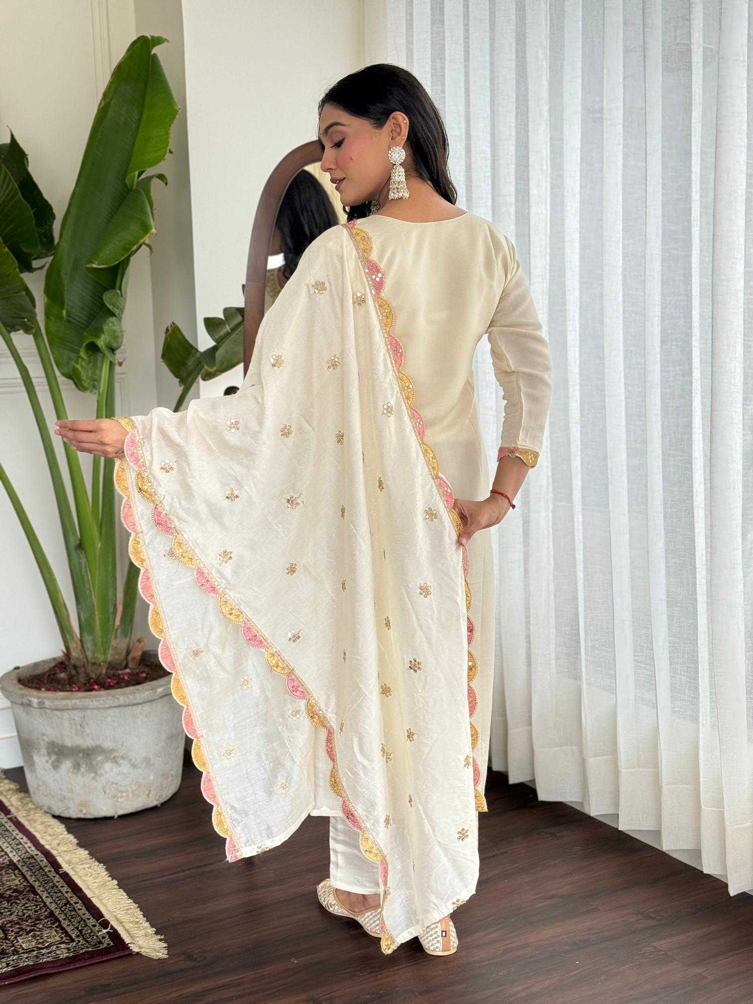 Ynf Viscose KESH545 1023 Kurti Wholesale Embroidered Kurtis Kurti With Pants Manufacturer