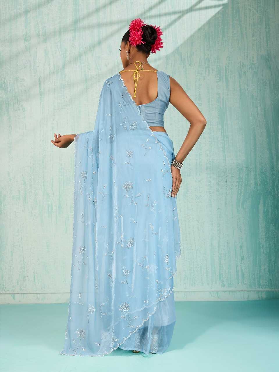 Ynf Viscose RIN197 3086 Sarees Wholesale Designer Sarees Party Wear Sarees Bridal Sarees Manufacturer