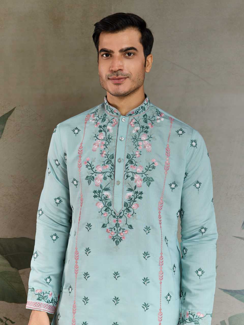 Ynf Viscose RIN202 61351 Mens Wear Wedding Collections Festive Collections Wholesale Men Kurta Pajama Men Wedding kurta Embroidered Kurta Pajama Manufacturer