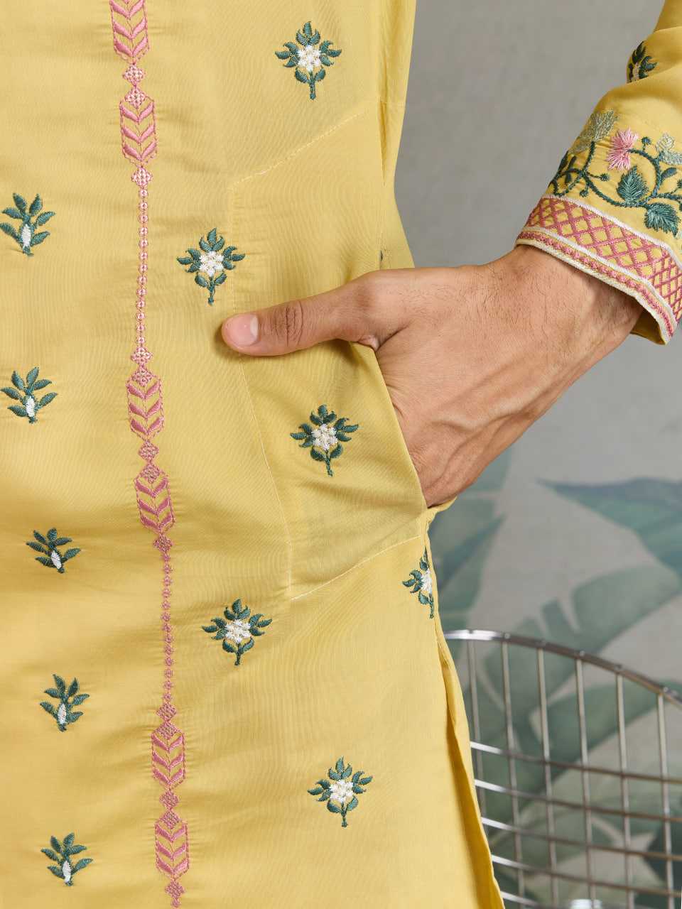 Ynf Viscose RIN202 61351 Mens Wear Wedding Collections Festive Collections Wholesale Men Kurta Pajama Men Wedding kurta Embroidered Kurta Pajama Manufacturer