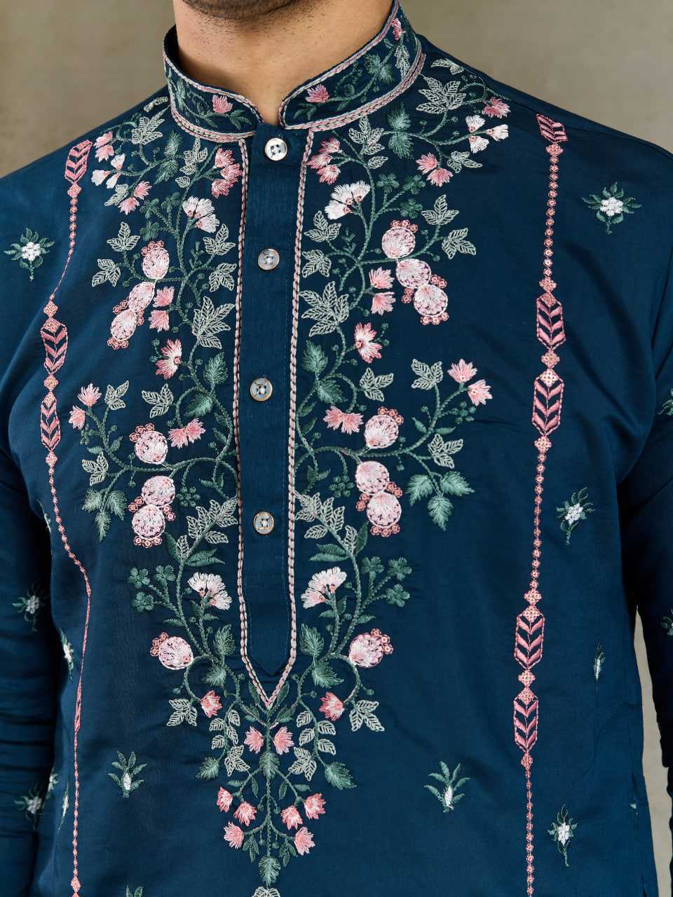 Ynf Viscose RIN202 61351 Mens Wear Wedding Collections Festive Collections Wholesale Men Kurta Pajama Men Wedding kurta Embroidered Kurta Pajama Manufacturer