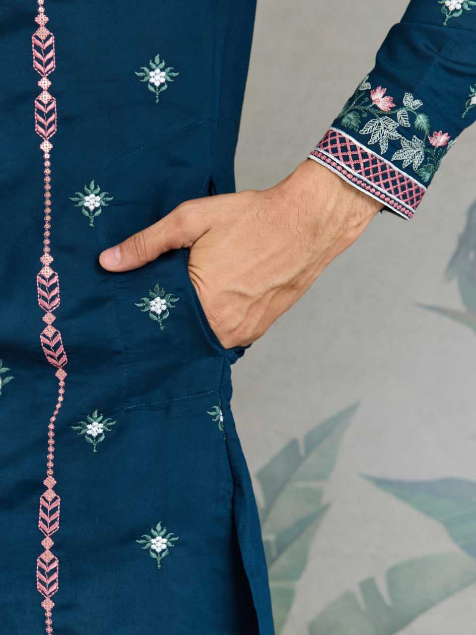 Ynf Viscose RIN202 61351 Mens Wear Wedding Collections Festive Collections Wholesale Men Kurta Pajama Men Wedding kurta Embroidered Kurta Pajama Manufacturer