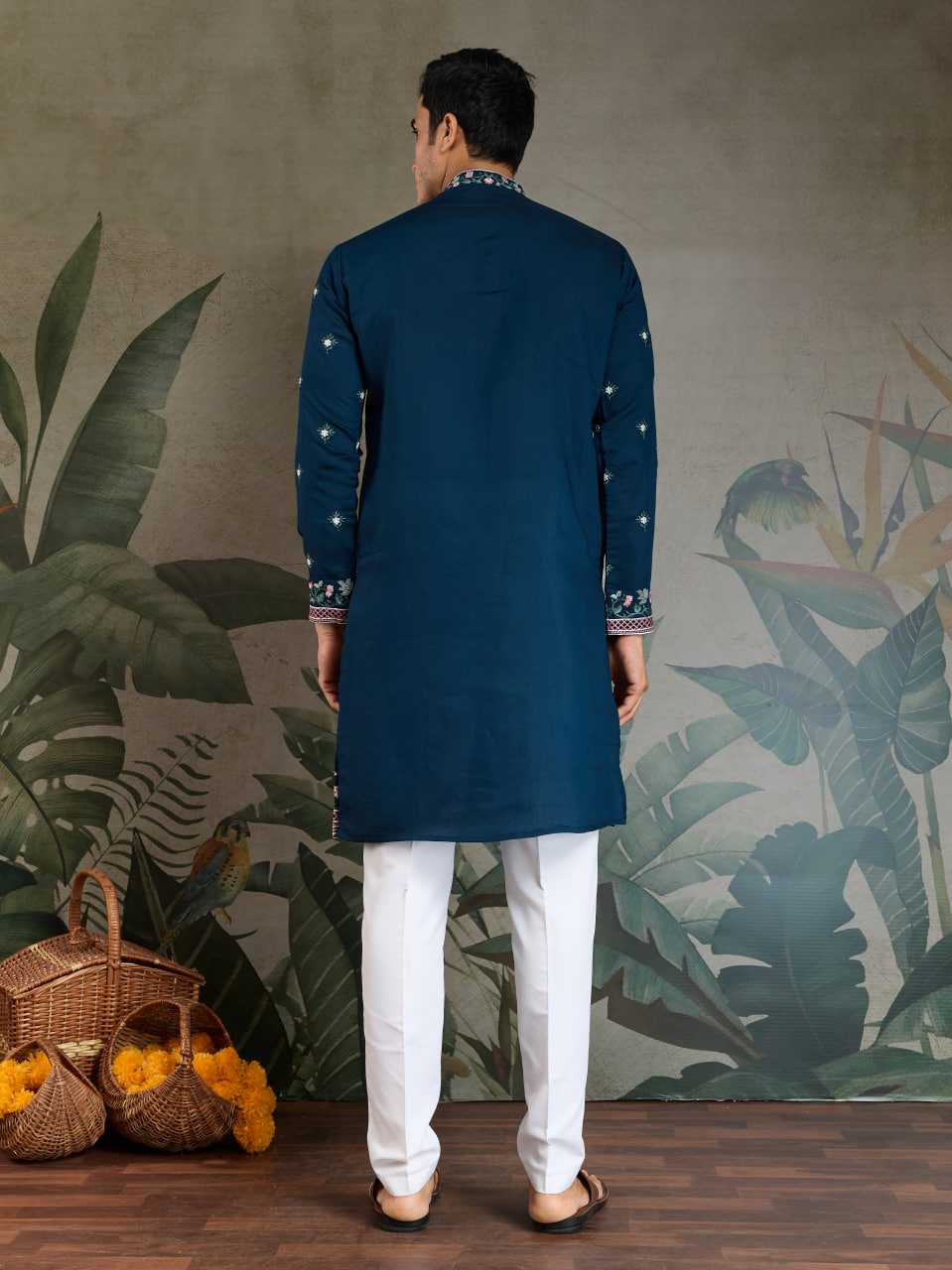 Ynf Viscose RIN202 61351 Mens Wear Wedding Collections Festive Collections Wholesale Men Kurta Pajama Men Wedding kurta Embroidered Kurta Pajama Manufacturer