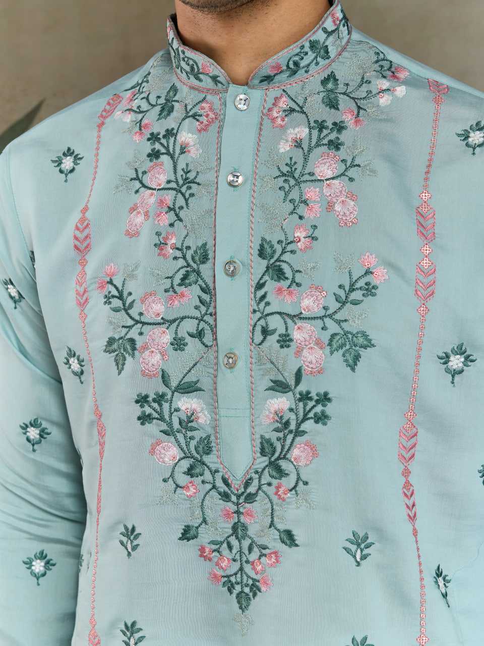 Ynf Viscose RIN202 61351 Mens Wear Wedding Collections Festive Collections Wholesale Men Kurta Pajama Men Wedding kurta Embroidered Kurta Pajama Manufacturer