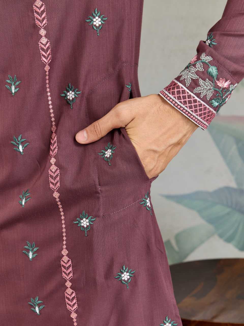 Ynf Viscose RIN202 61351 Mens Wear Wedding Collections Festive Collections Wholesale Men Kurta Pajama Men Wedding kurta Embroidered Kurta Pajama Manufacturer