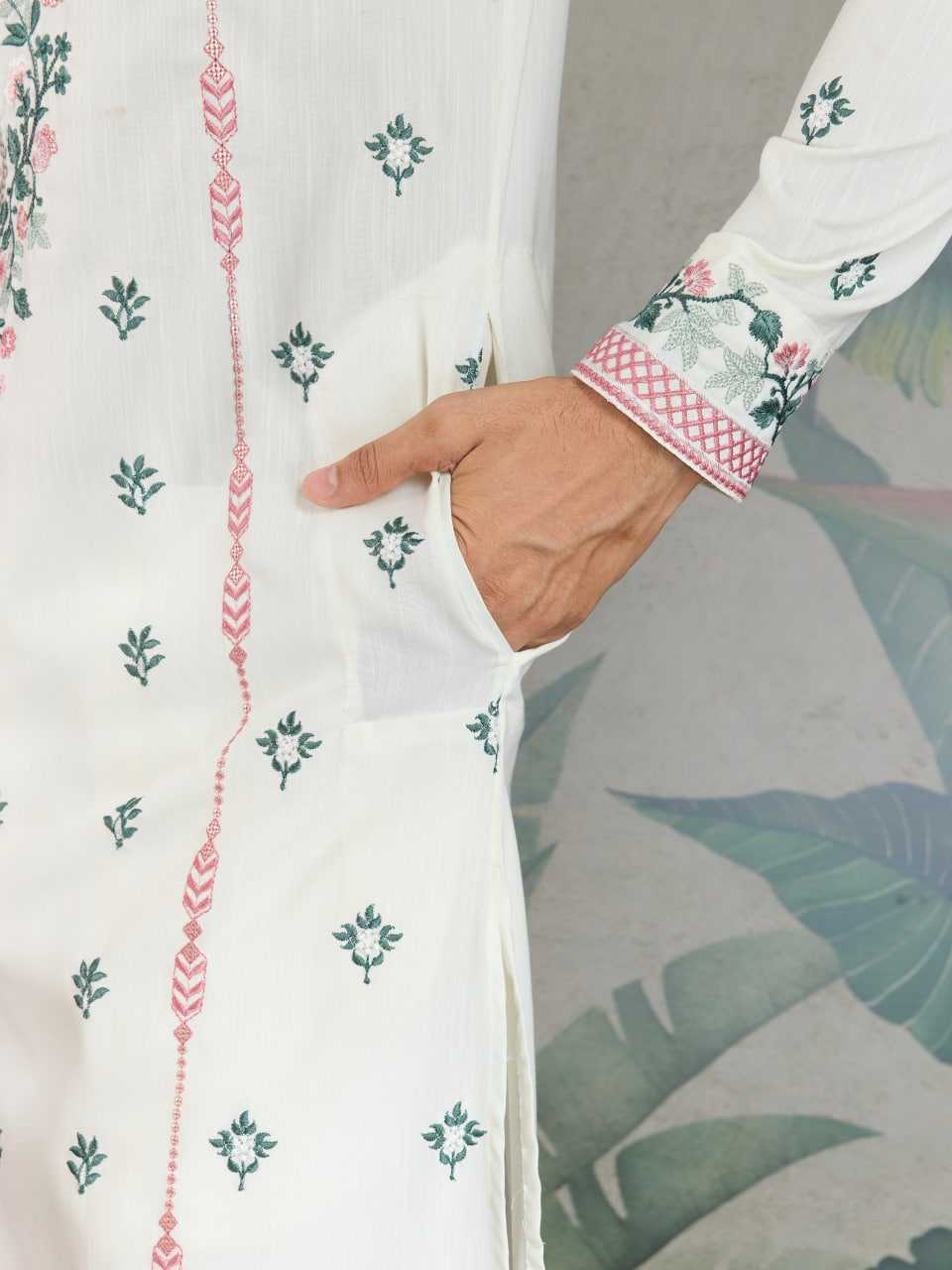 Ynf Viscose RIN202 61351 Mens Wear Wedding Collections Festive Collections Wholesale Men Kurta Pajama Men Wedding kurta Embroidered Kurta Pajama Manufacturer