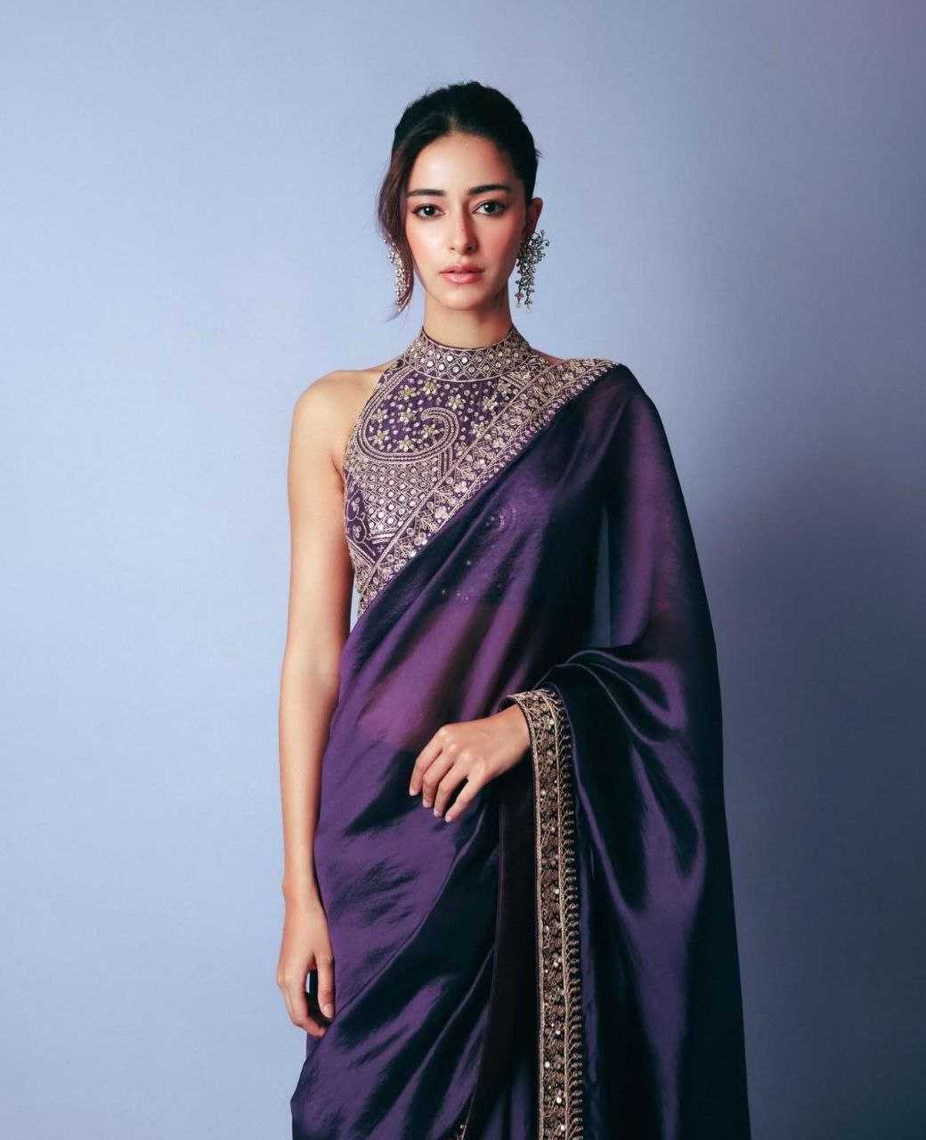 Ynf FENDY KESH588 524 Sarees Bollywood Collections Wholesale Party Wear Sarees Fancy Sarees Lace Border Sarees Ananya Pandey Sarees Manufacturer
