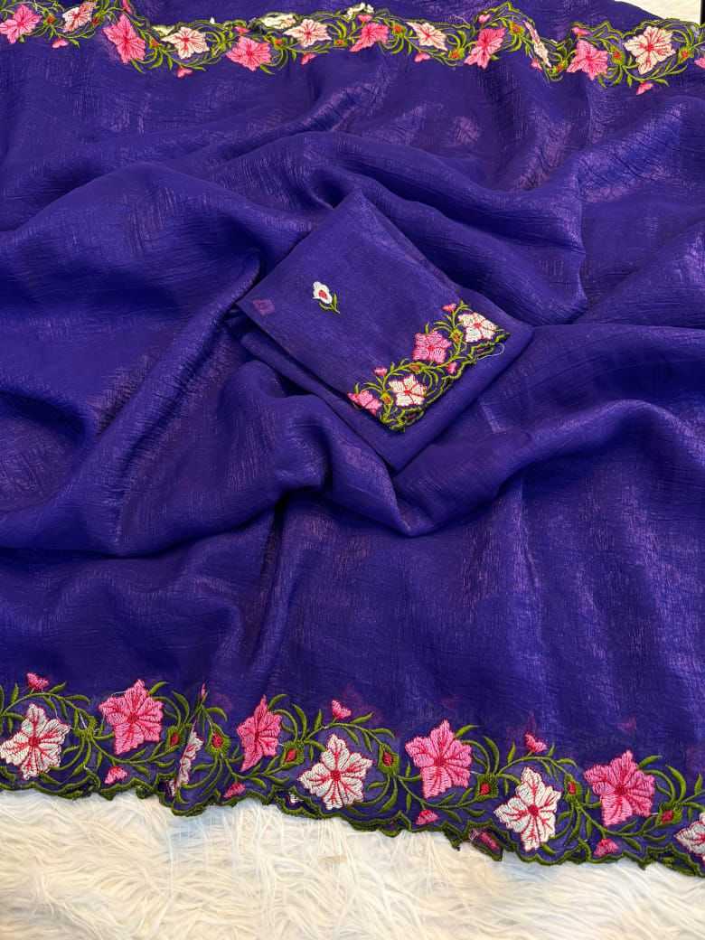 Ynf Chiffon RIN233 ciffon Sarees Wholesale Fancy Sarees Embroidered Sarees Plain Sarees Lace Border Sarees Manufacturer
