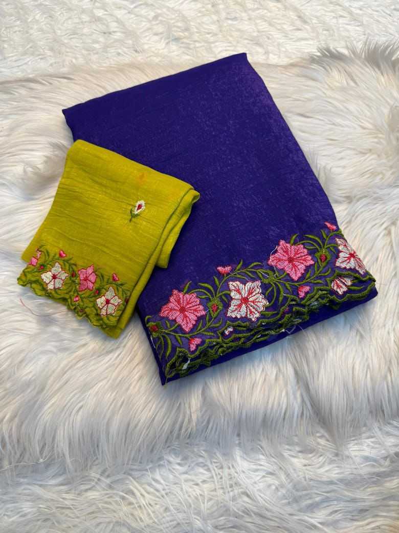 Ynf Chiffon RIN233 ciffon Sarees Wholesale Fancy Sarees Embroidered Sarees Plain Sarees Lace Border Sarees Manufacturer