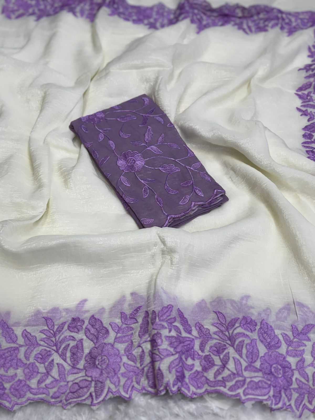 Ynf Chiffon RIN233 ELEGANCE Sarees Wholesale Party Wear Sarees Embroidered Sarees Plain Sarees Lace Border Sarees Manufacturer