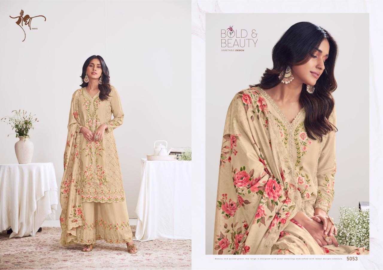 Ynf Chinon KESH587 RADHA TRENDS FLORY Suits & Dresses Wholesale Embroidery Suits Palazzo Suit Designer Suits Manufacturer