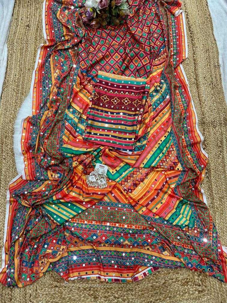 Ynf Chinon Silk KESH509 HIMGANGE Silk Sarees Wholesale Printed Silk Saree Party Wear Silk Sarees Designer Silk Sarees Manufacturer