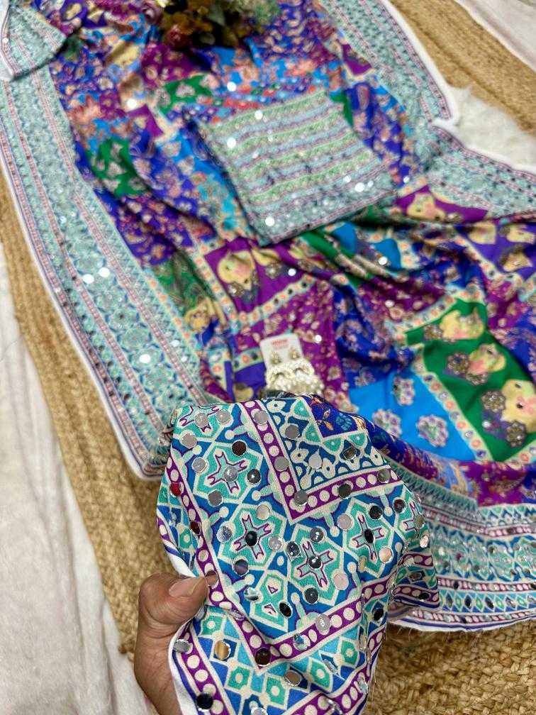 Ynf Chinon Silk KESH509 HIMGANGE Silk Sarees Wholesale Printed Silk Saree Party Wear Silk Sarees Designer Silk Sarees Manufacturer