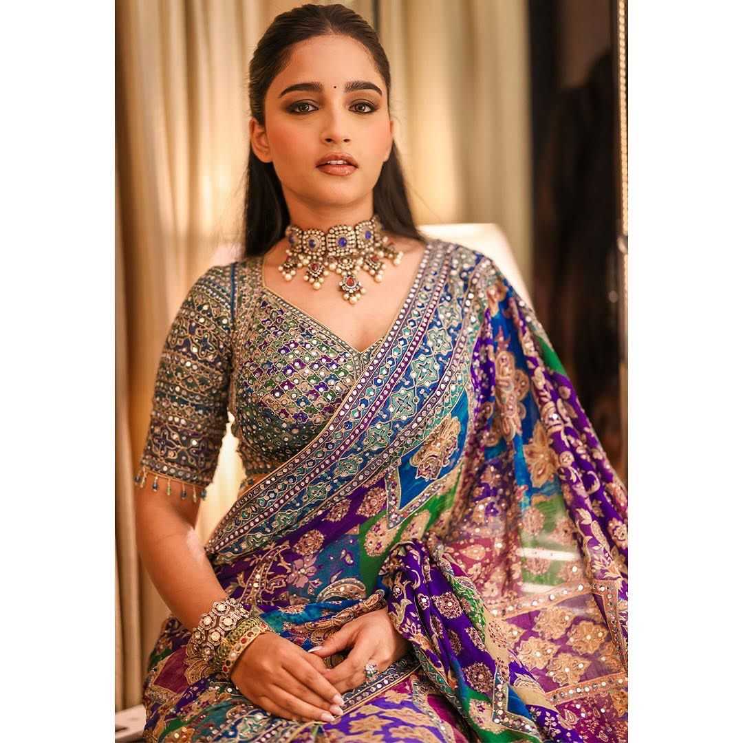 Ynf Chinon Silk KESH509 HIMGANGE Silk Sarees Wholesale Printed Silk Saree Party Wear Silk Sarees Designer Silk Sarees Manufacturer