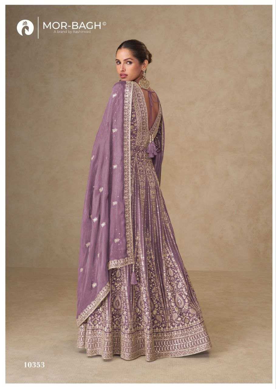 Ynf Chinon Silk KESH587 AASHIRWAD CREATION JANKI Gowns Wholesale Wedding Gown Designer Gowns Silk Gowns Manufacturer