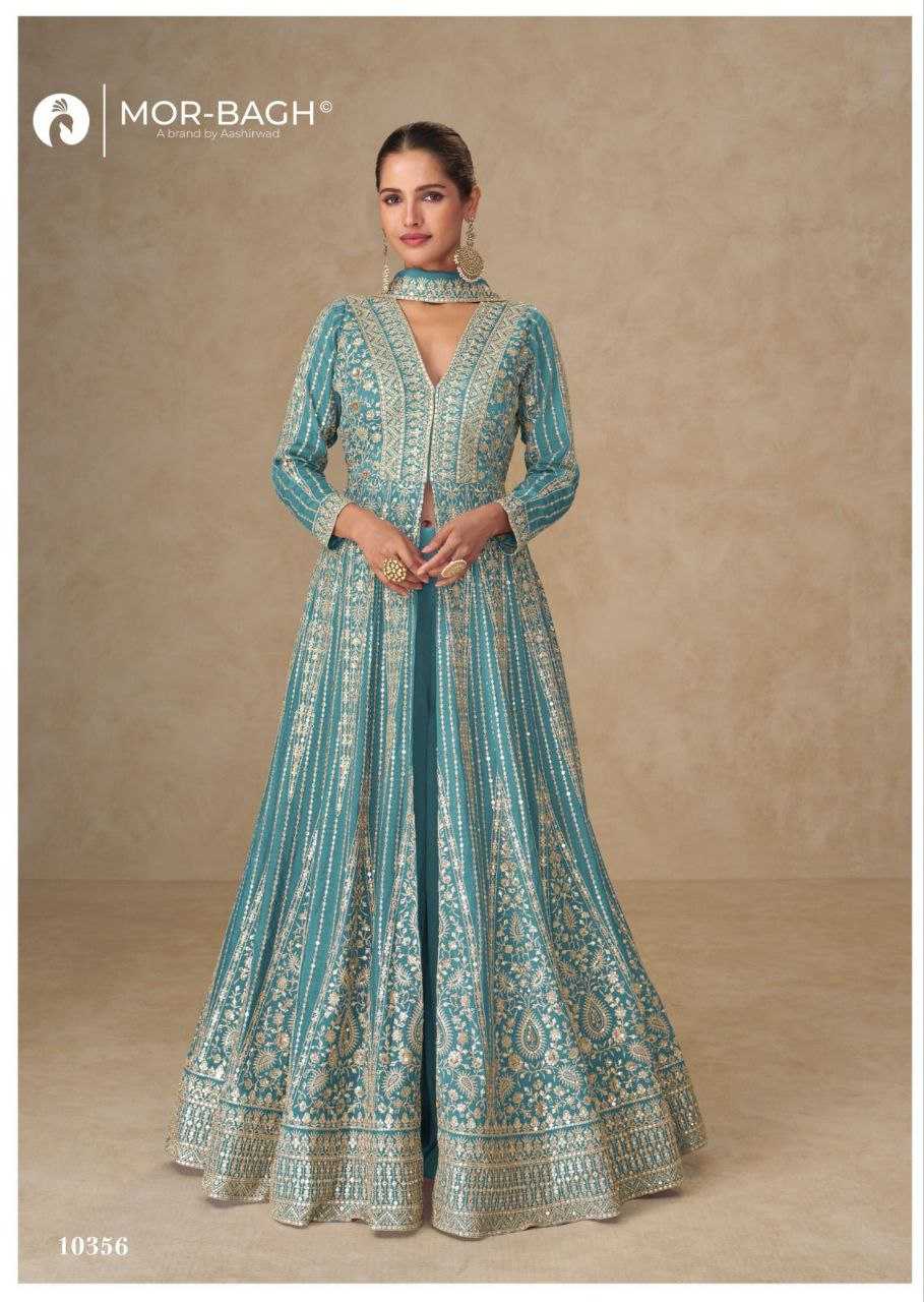 Ynf Chinon Silk KESH587 AASHIRWAD CREATION JANKI Gowns Wholesale Wedding Gown Designer Gowns Silk Gowns Manufacturer