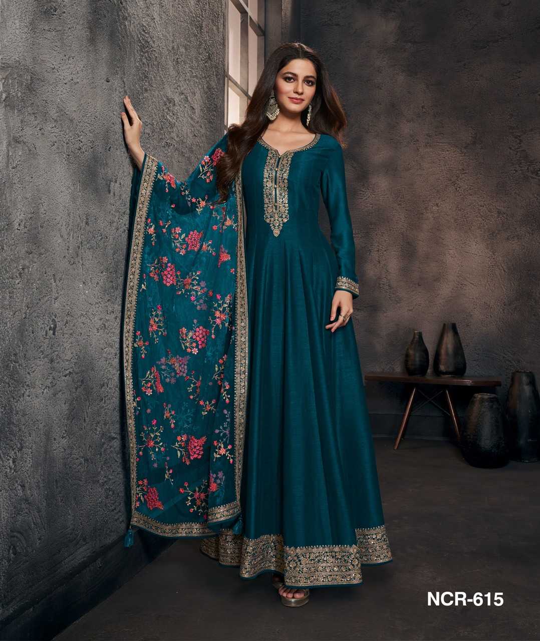 Ynf Fancy KESH610 VATSAM – NCR 613 Gowns Bollywood Collections Wholesale Fancy Gowns Embroidery Gowns Anarkali Gown Manufacturer