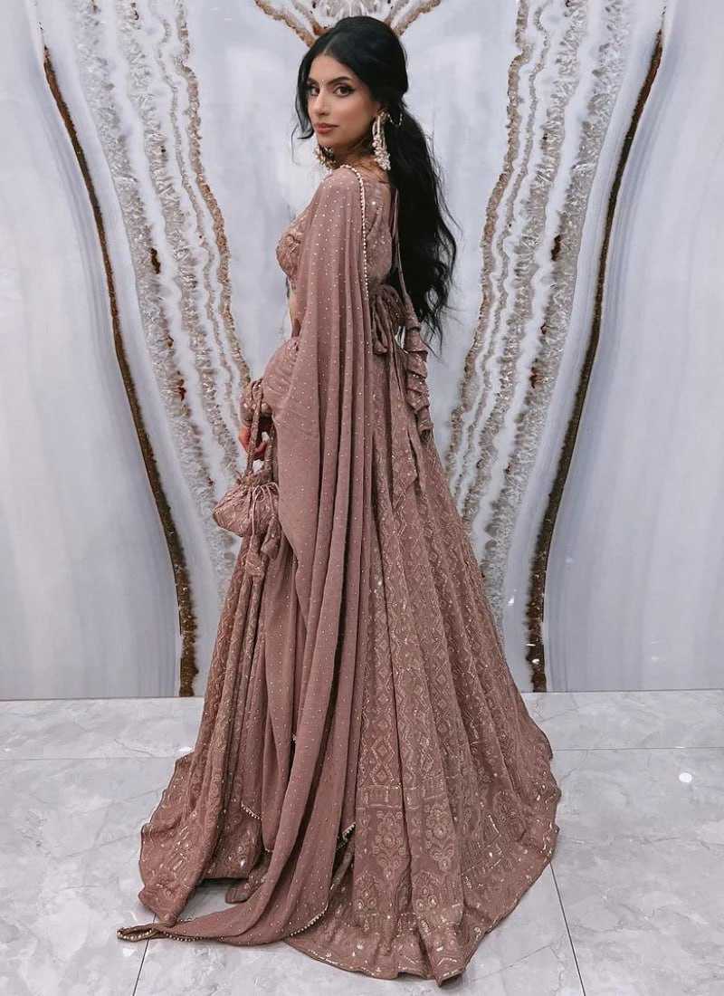 Ynf Faux Georgette RIN162 Lucknowi Lehengas Wholesale Designer Lehenga Georgette Lehenga Sequins Lehenga Manufacturer