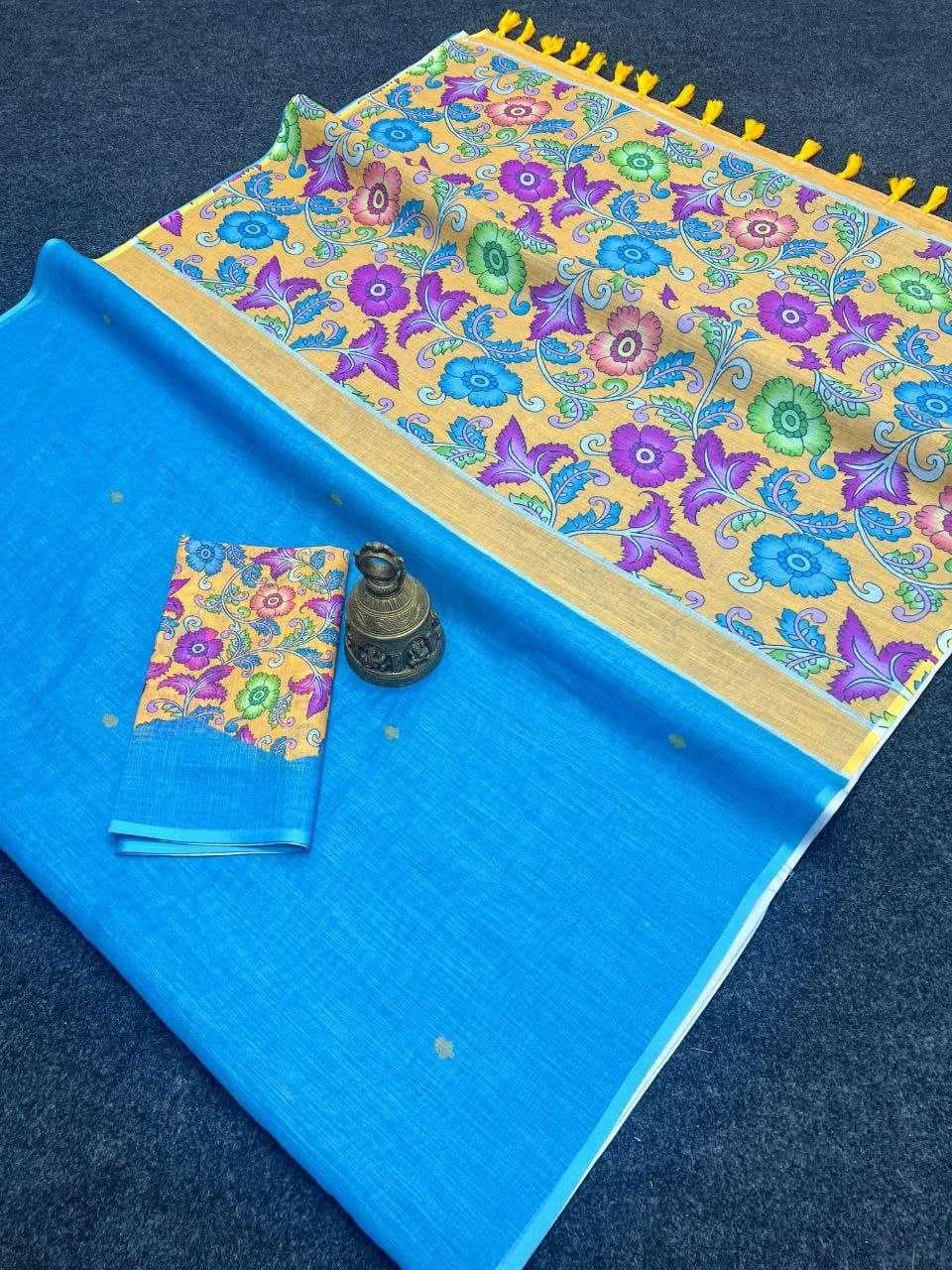 Ynf Linen KESH605 560 Sarees Wholesale Fancy Sarees Plain Sarees Linen Sarees Manufacturer