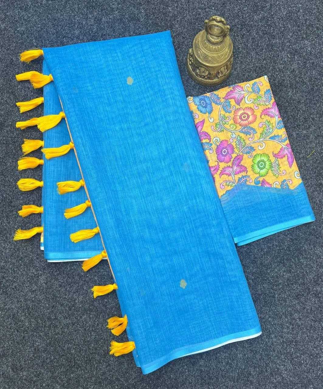 Ynf Linen KESH605 560 Sarees Wholesale Fancy Sarees Plain Sarees Linen Sarees Manufacturer