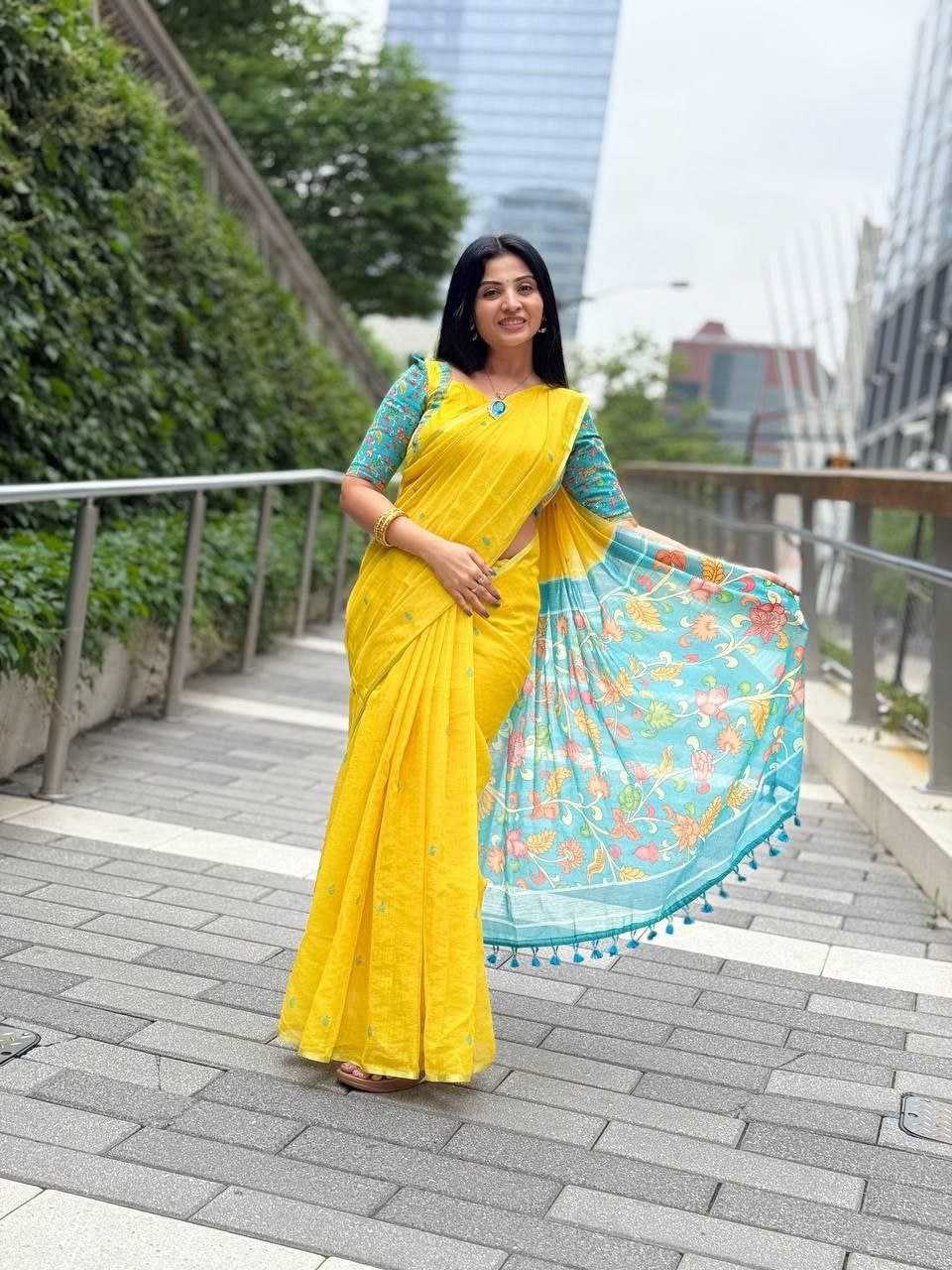 Ynf Linen KESH605 560 Sarees Wholesale Fancy Sarees Plain Sarees Linen Sarees Manufacturer