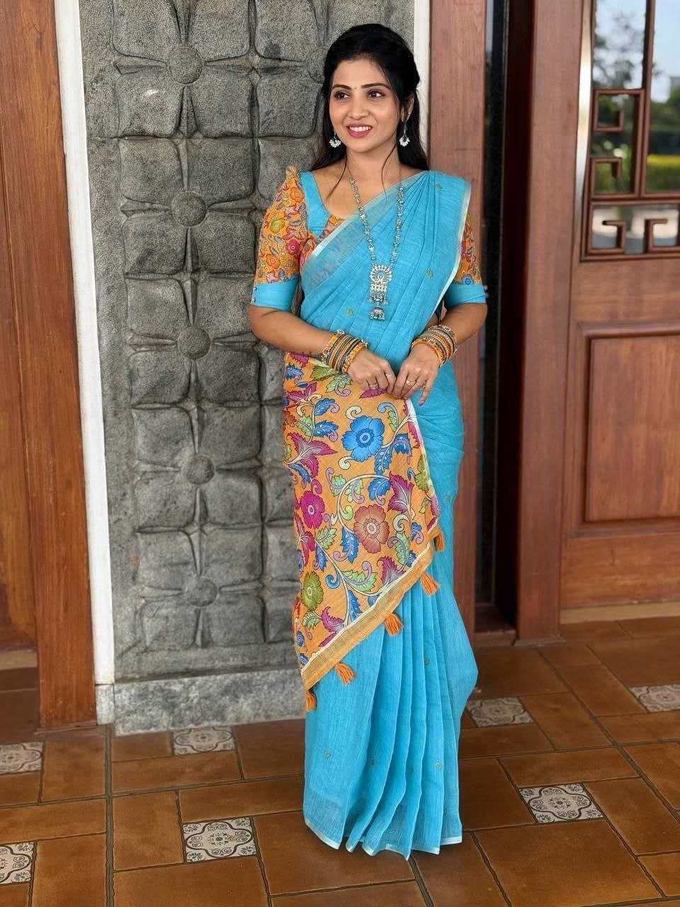 Ynf Linen KESH605 560 Sarees Wholesale Fancy Sarees Plain Sarees Linen Sarees Manufacturer