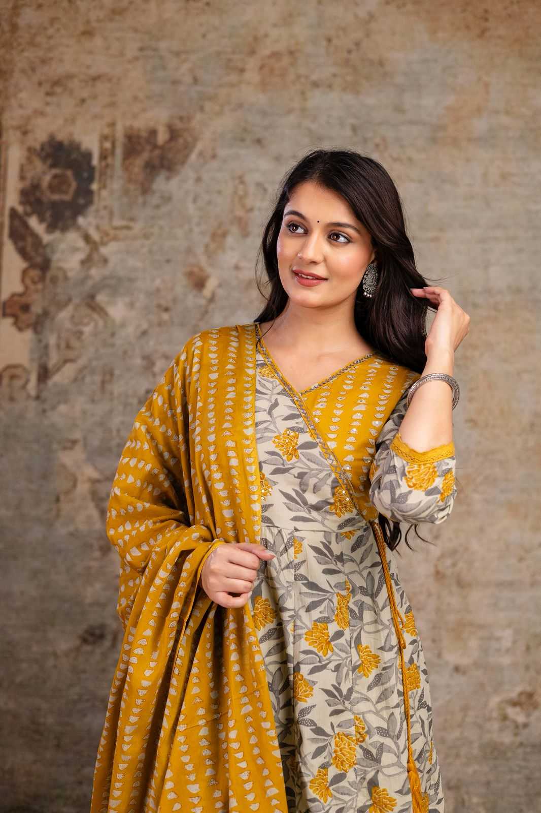 Ynf Pure Cotton KESH618 Anarkali Kurti Wholesale Designer Kurtis Cotton Kurtis Anarkali Kurtis Manufacturer