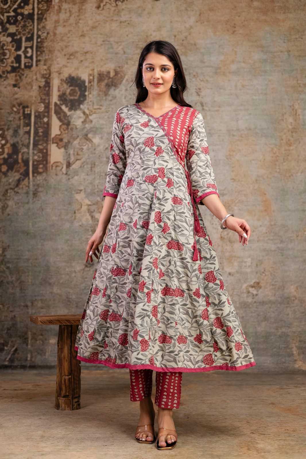 Ynf Pure Cotton KESH618 Anarkali Kurti Wholesale Designer Kurtis Cotton Kurtis Anarkali Kurtis Manufacturer
