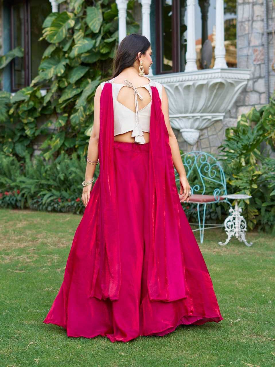 Ynf Tissue Silk KESH595 R125 Lehengas Festive Collections Wholesale Fancy Lehenga Embroidered Lehenga Chaniya Choli Rakhi Collections Manufacturer