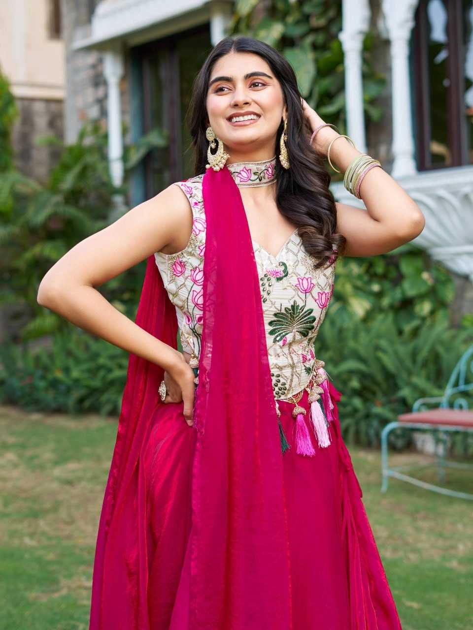 Ynf Tissue Silk KESH595 R125 Lehengas Festive Collections Wholesale Fancy Lehenga Embroidered Lehenga Chaniya Choli Rakhi Collections Manufacturer