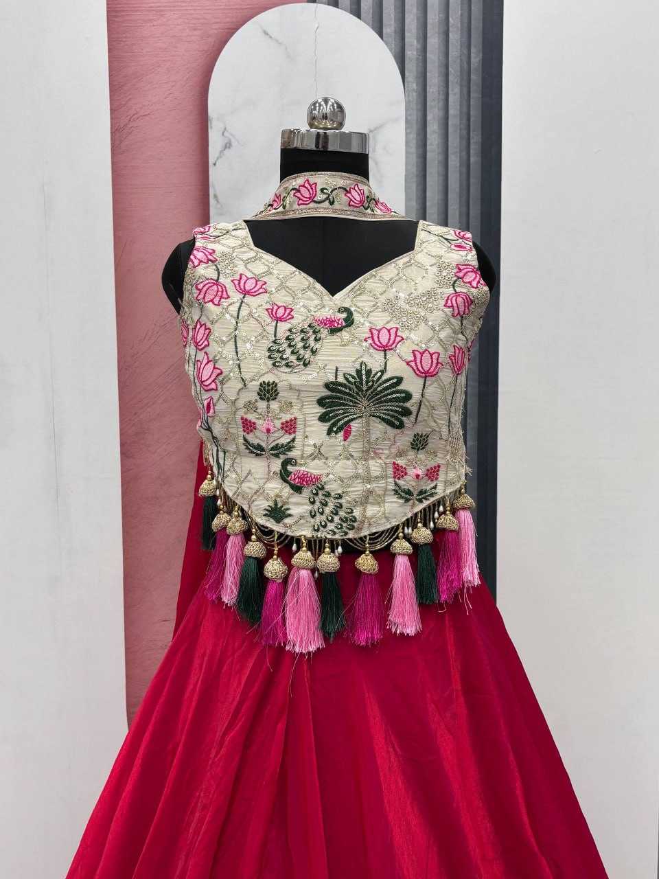 Ynf Tissue Silk KESH595 R125 Lehengas Festive Collections Wholesale Fancy Lehenga Embroidered Lehenga Chaniya Choli Rakhi Collections Manufacturer