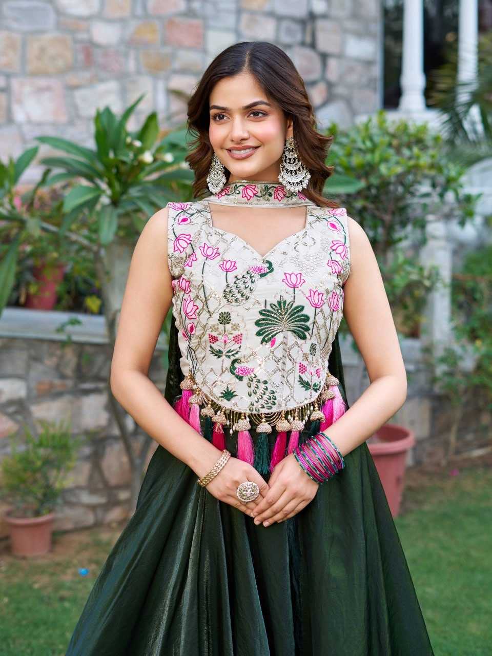 Ynf Tissue Silk KESH595 R125 Lehengas Festive Collections Wholesale Fancy Lehenga Embroidered Lehenga Chaniya Choli Rakhi Collections Manufacturer