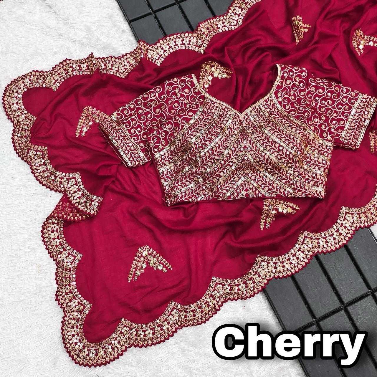 Ynf Vichitra Silk RIN134 0294 Silk Sarees Wholesale Soft Silk Sarees Zari Border Silk Sarees Embroidered Silk Sarees Manufacturer