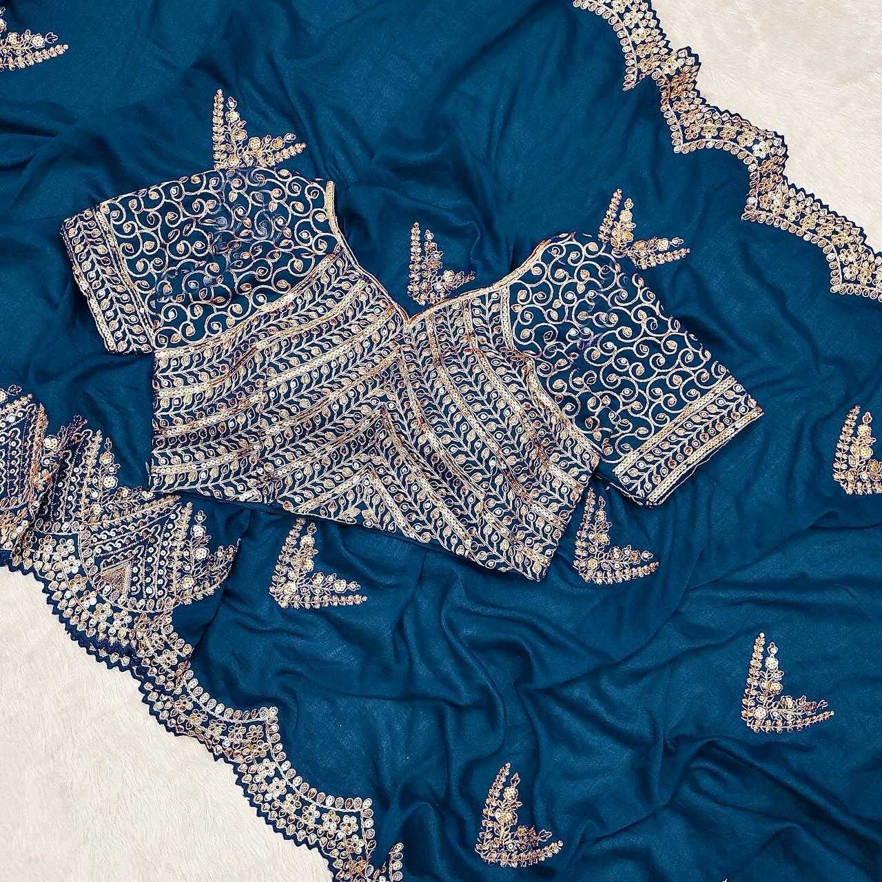 Ynf Vichitra Silk RIN134 0294 Silk Sarees Wholesale Soft Silk Sarees Zari Border Silk Sarees Embroidered Silk Sarees Manufacturer