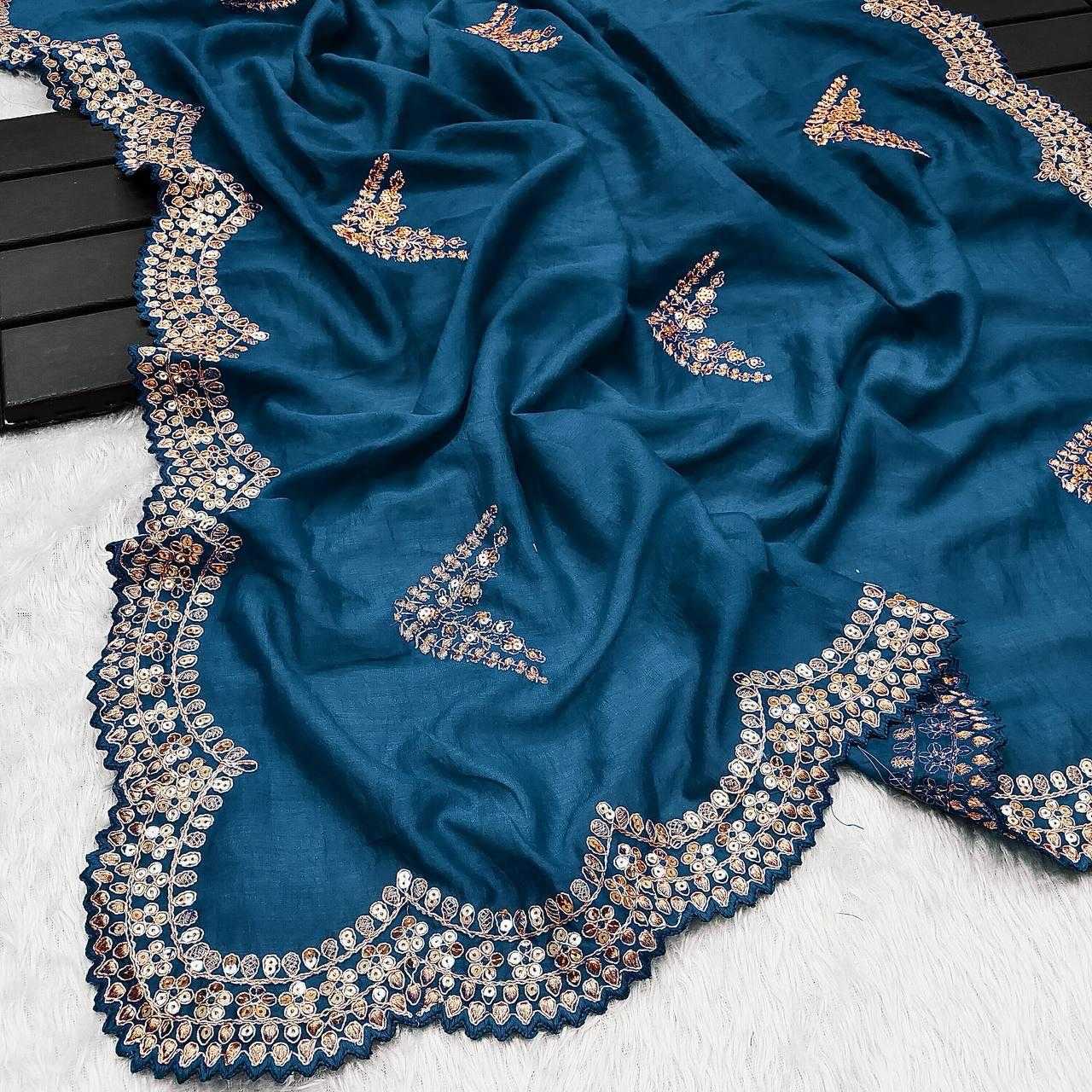 Ynf Vichitra Silk RIN134 0294 Silk Sarees Wholesale Soft Silk Sarees Zari Border Silk Sarees Embroidered Silk Sarees Manufacturer