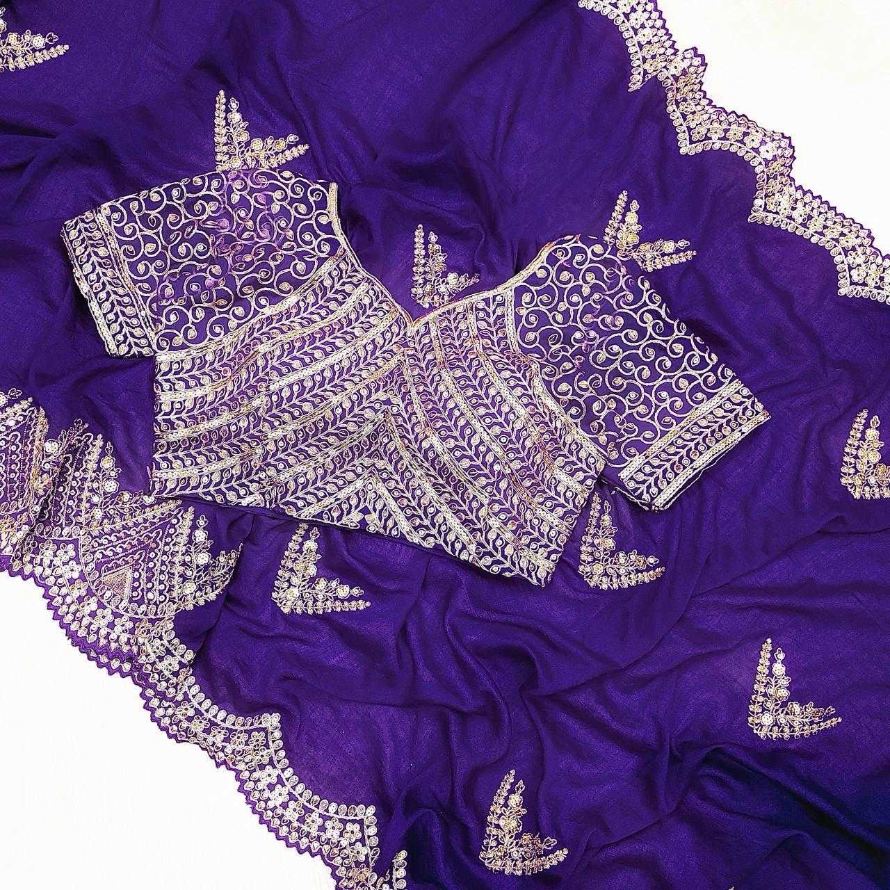 Ynf Vichitra Silk RIN134 0294 Silk Sarees Wholesale Soft Silk Sarees Zari Border Silk Sarees Embroidered Silk Sarees Manufacturer
