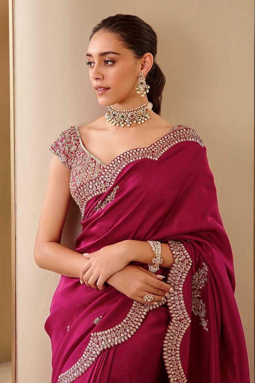 Ynf Vichitra Silk RIN134 0294 Silk Sarees Wholesale Soft Silk Sarees Zari Border Silk Sarees Embroidered Silk Sarees Manufacturer