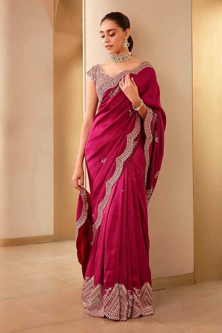 Ynf Vichitra Silk RIN134 0294 Silk Sarees Wholesale Soft Silk Sarees Zari Border Silk Sarees Embroidered Silk Sarees Manufacturer